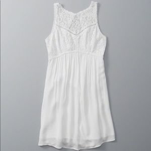 Abercrombie White Lace Babydoll Dress